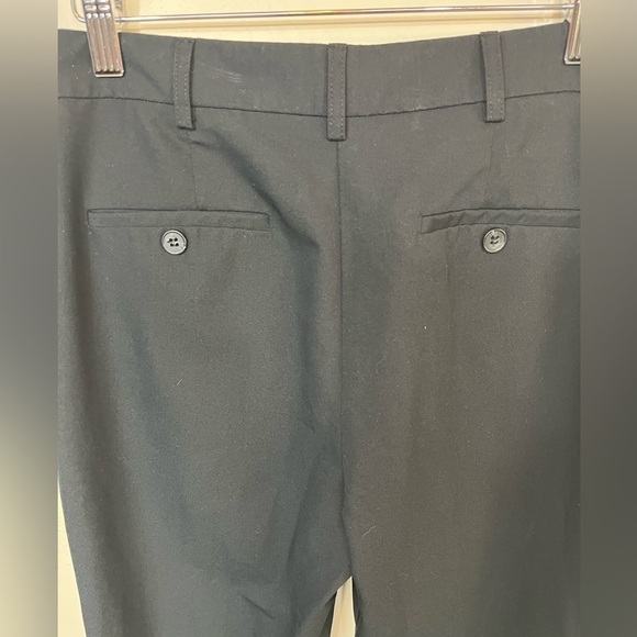 ASOS Design Flat Panel High Waist Straight Leg Trousers Black Size 0 - Picture 6 of 12